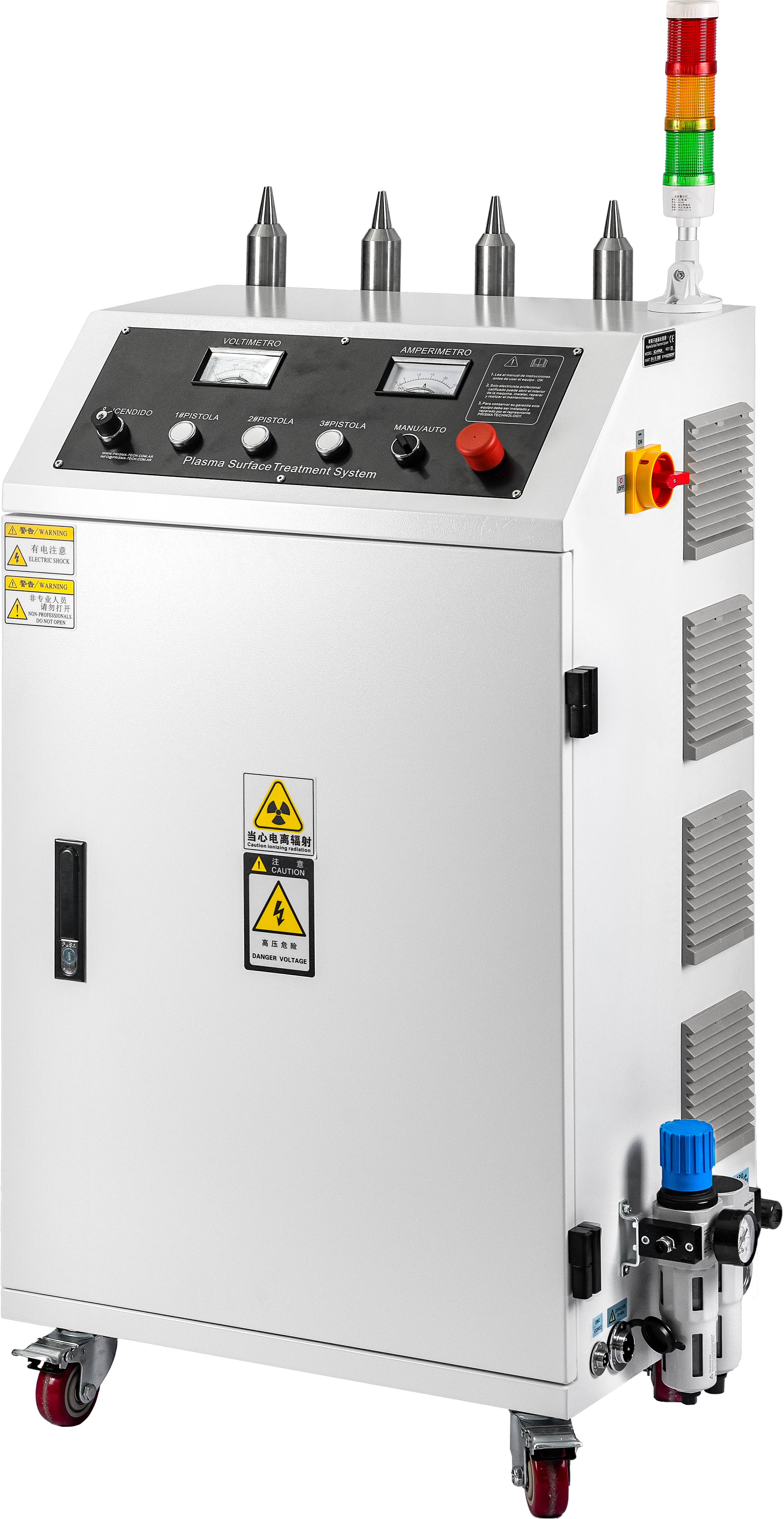 Plasma treatment surface machine (four gun)