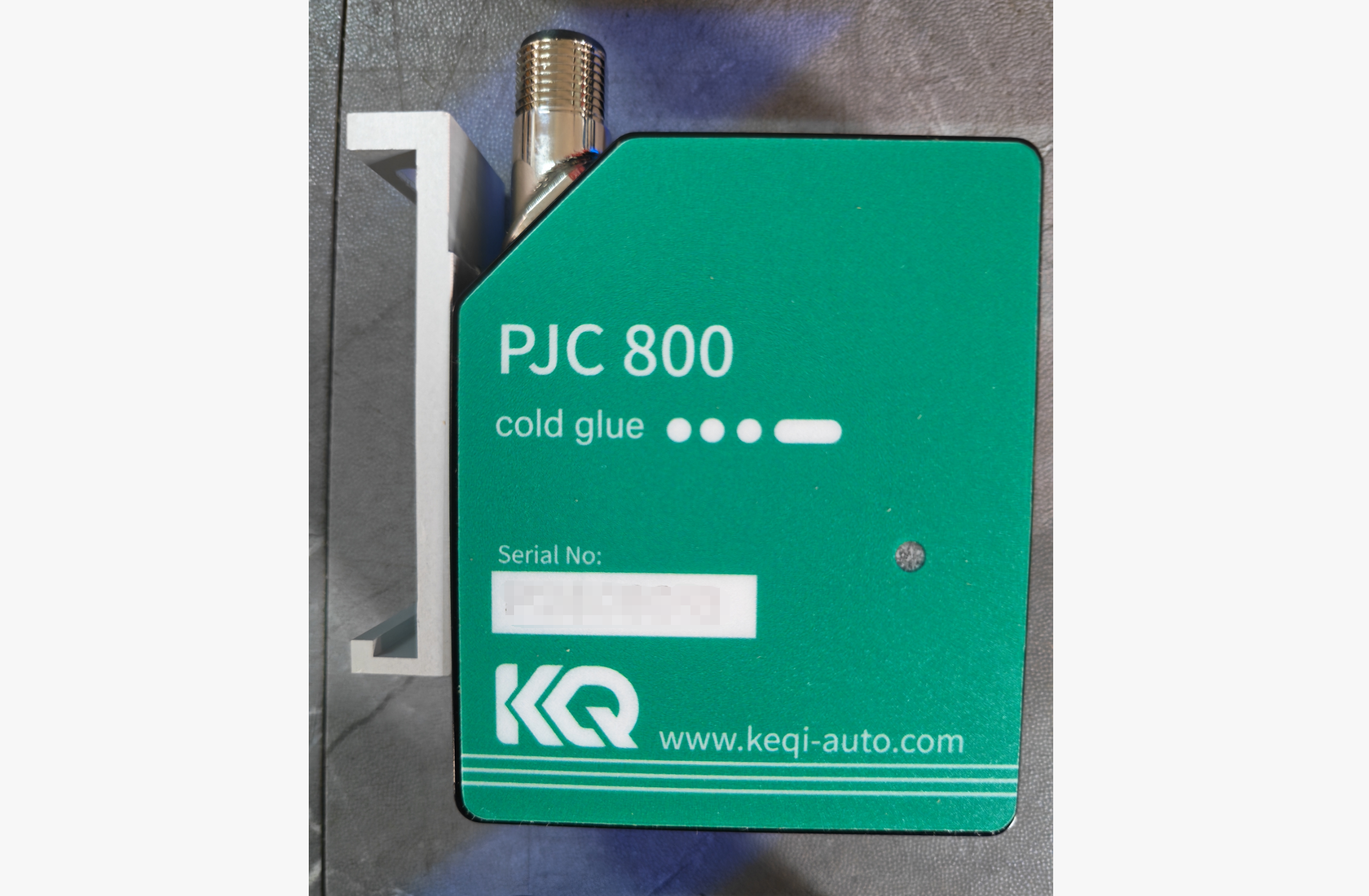 Spray glue inspection head for adhesive pattern detection
