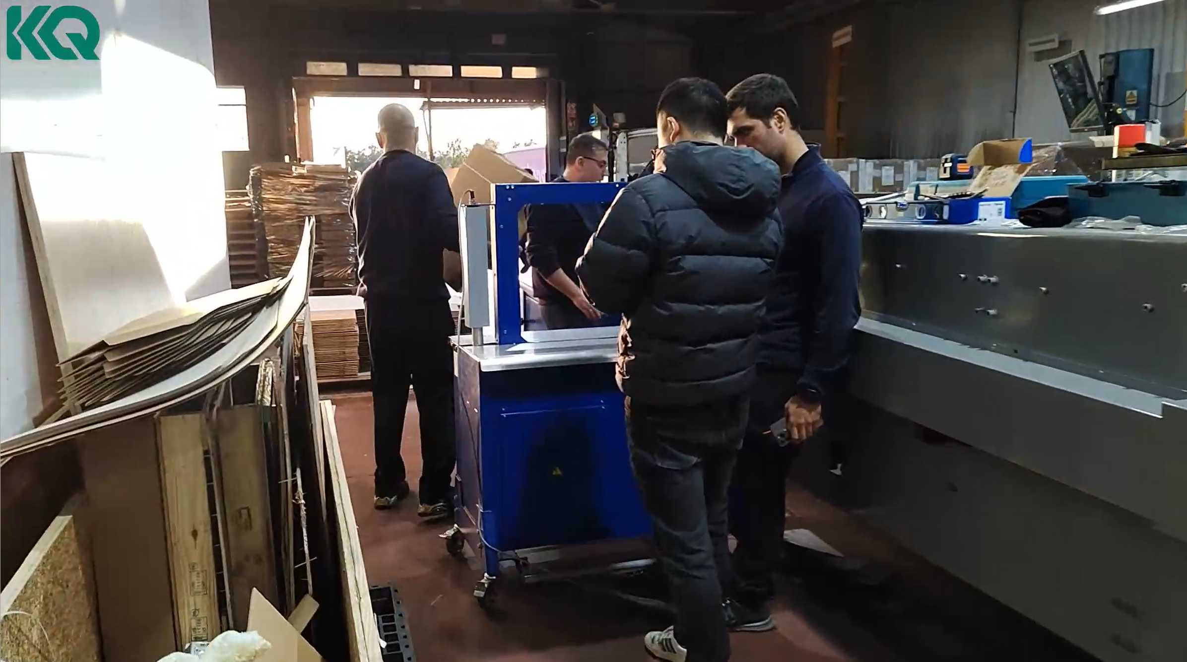 Customer acceptance and commissioning of the hot melt glue system